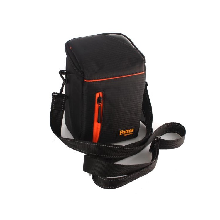 F039S Professional Portable Travel Camera Bag Nylon Camera Case - Black-1