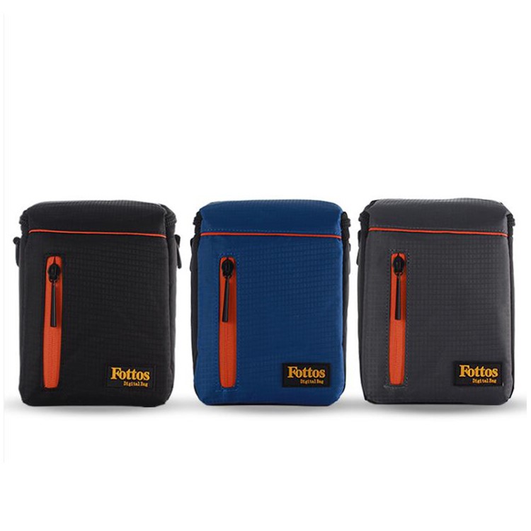 F039S Professional Portable Travel Camera Bag Nylon Camera Case - Black-2