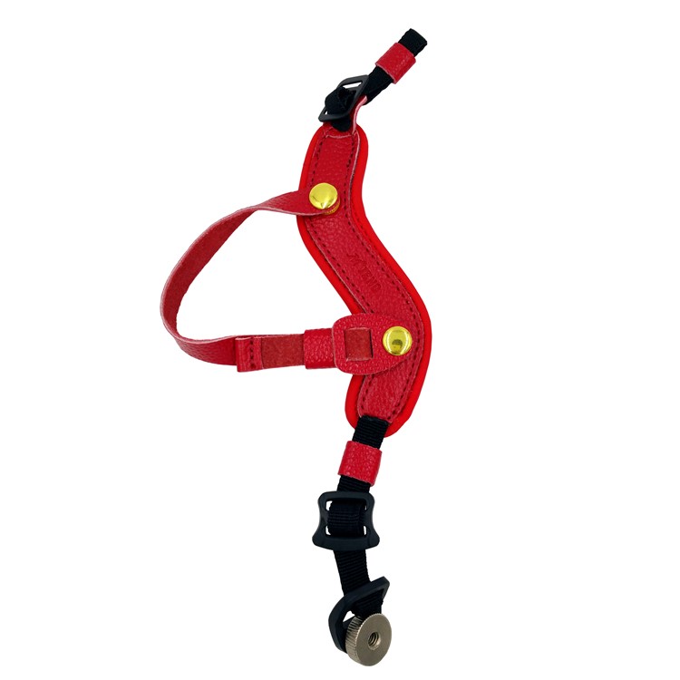 Genuine Leather Camera Wrist Strap Hand Grip for DSLR or SLR Camera - Red-1