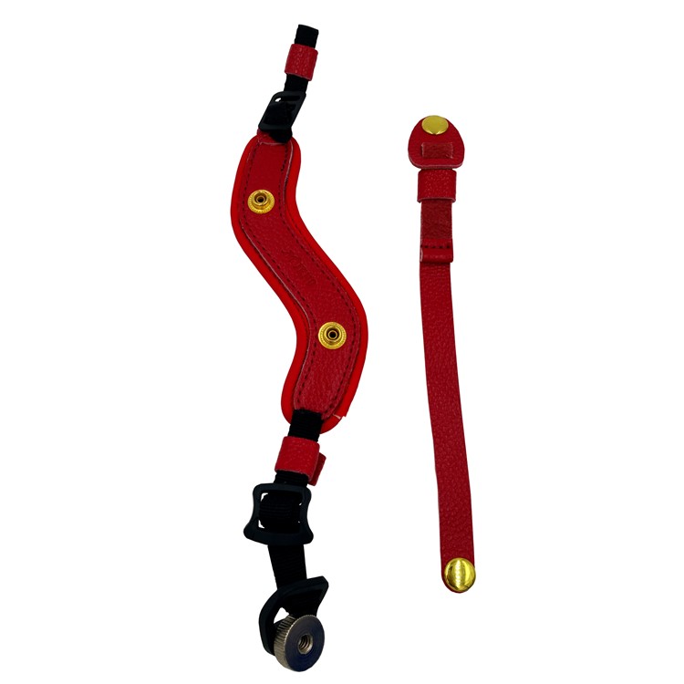 Genuine Leather Camera Wrist Strap Hand Grip for DSLR or SLR Camera - Red-2