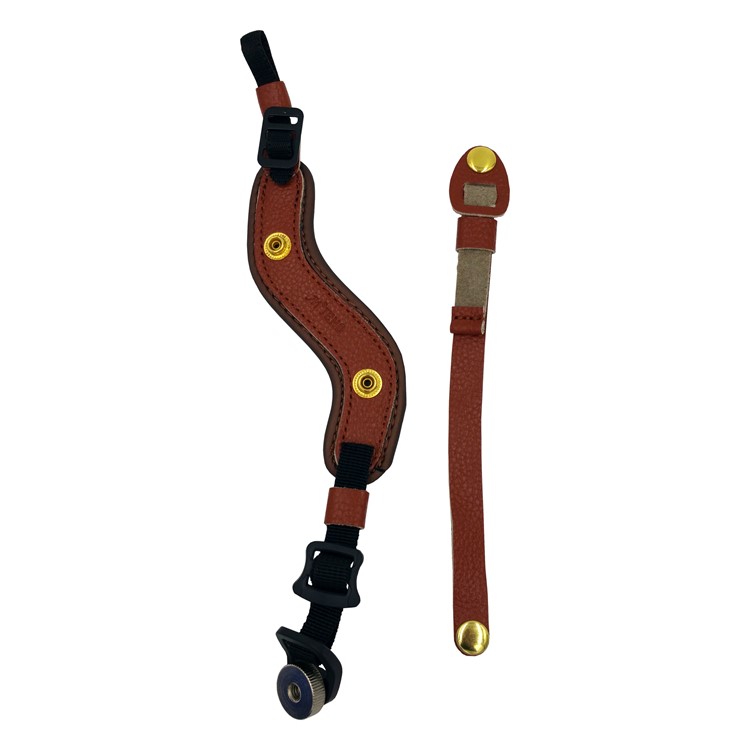 Genuine Leather Camera Hand Strap Lanyard for DSLR or SLR Camera - Brown-2