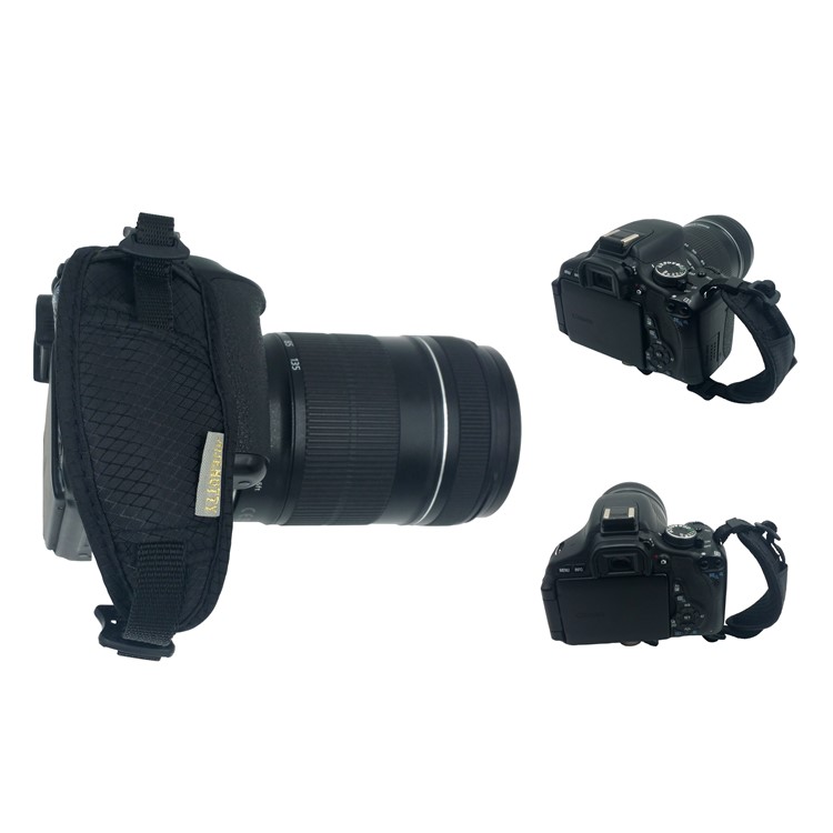 JM-JN-15N Nylon + Sponge Wrist Strap Grip for DSLR SLR Cameras - Black-2