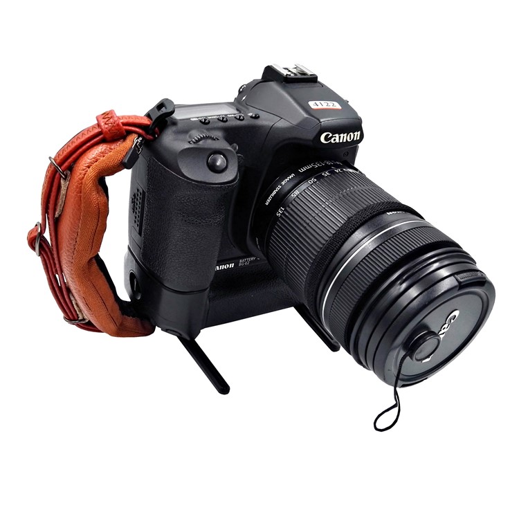 JM-KM-16N Genuine Leather Hand Grip Lanyard for DSLR SLR Cameras with Eye Shade - Brown-3