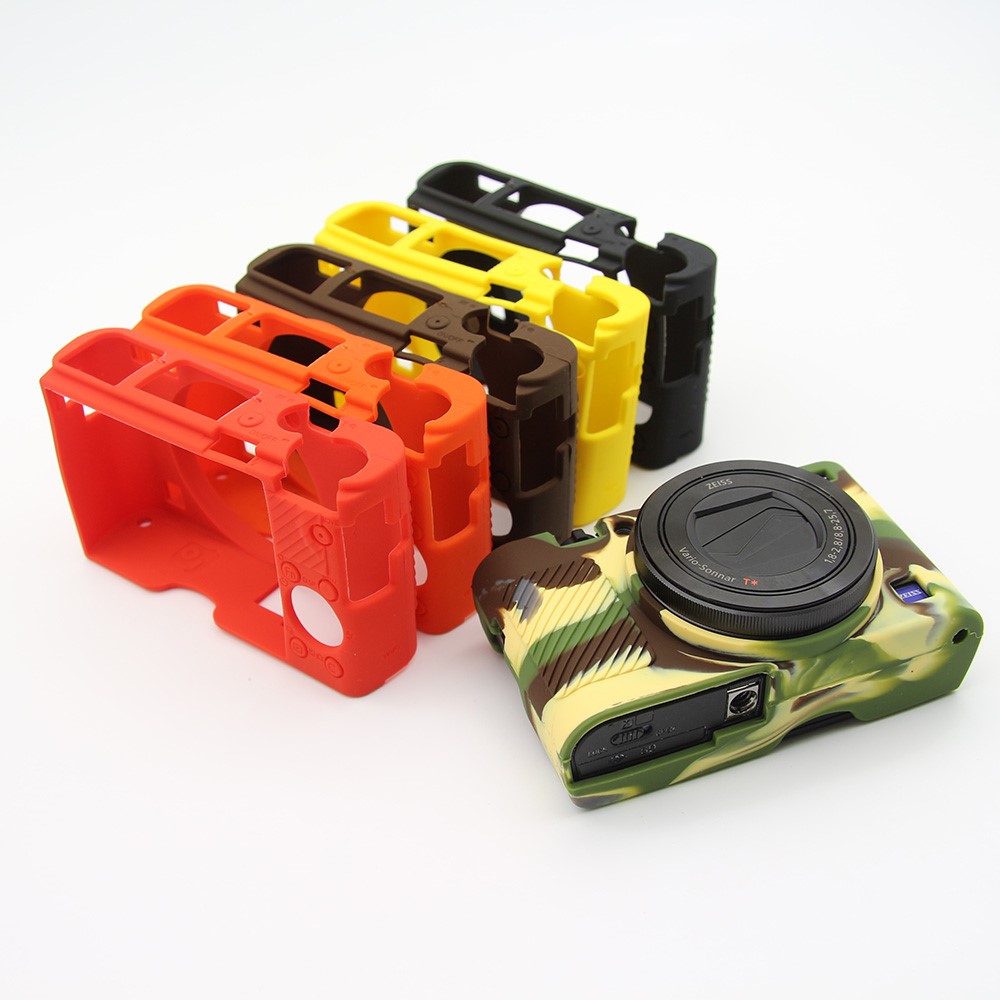 Soft Silicone Protective Case for Sony RX100 III / IV/ IIV - Black-8