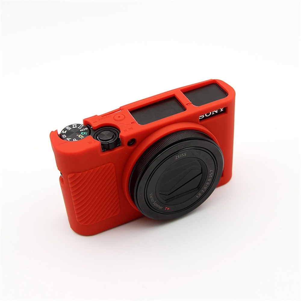 Soft Silicone Protective Cover for Sony RX100 III / IV/ IIV - Red-1