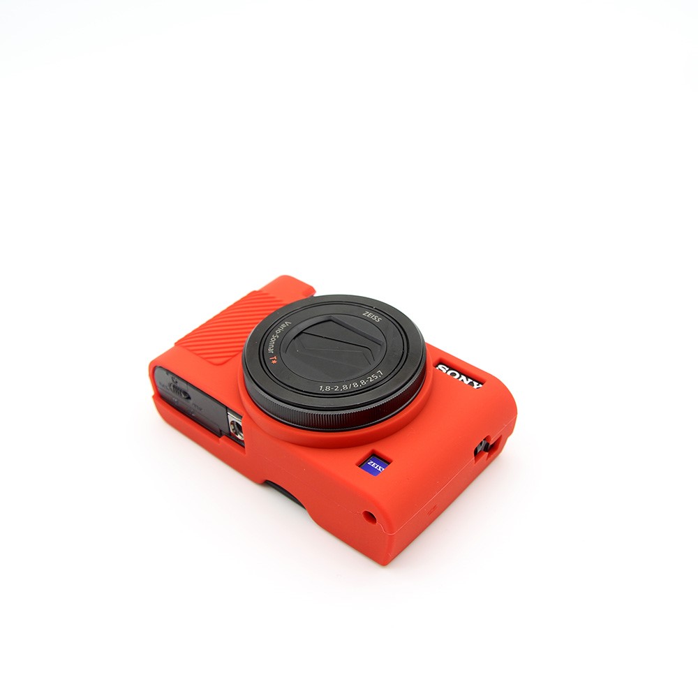 Soft Silicone Protective Cover for Sony RX100 III / IV/ IIV - Red-4