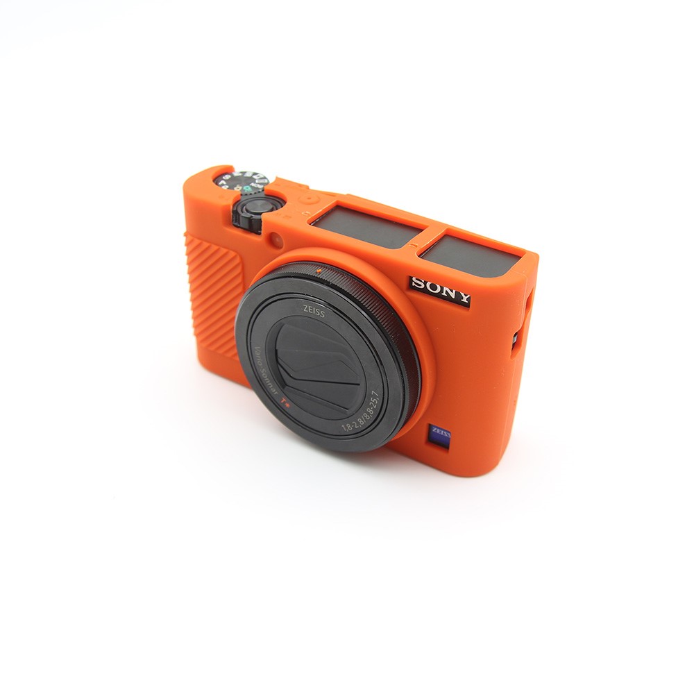 Concha Protectora de Silicona Blando Para Sony RX100 III / Iv/ Iiv - Naranja