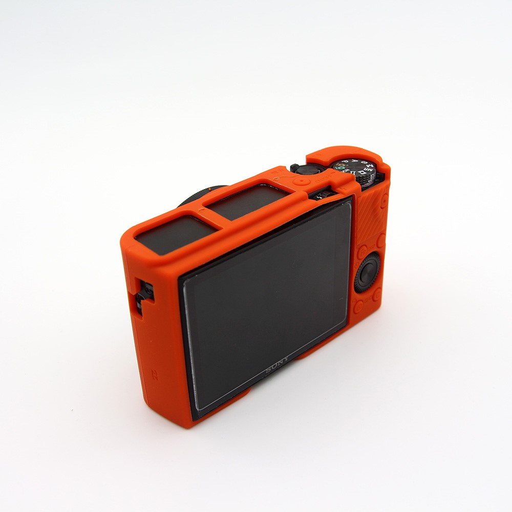 Casca Protetora de Silicone Macio Para Sony RX100 III / Iv/ Iiv - Laranja