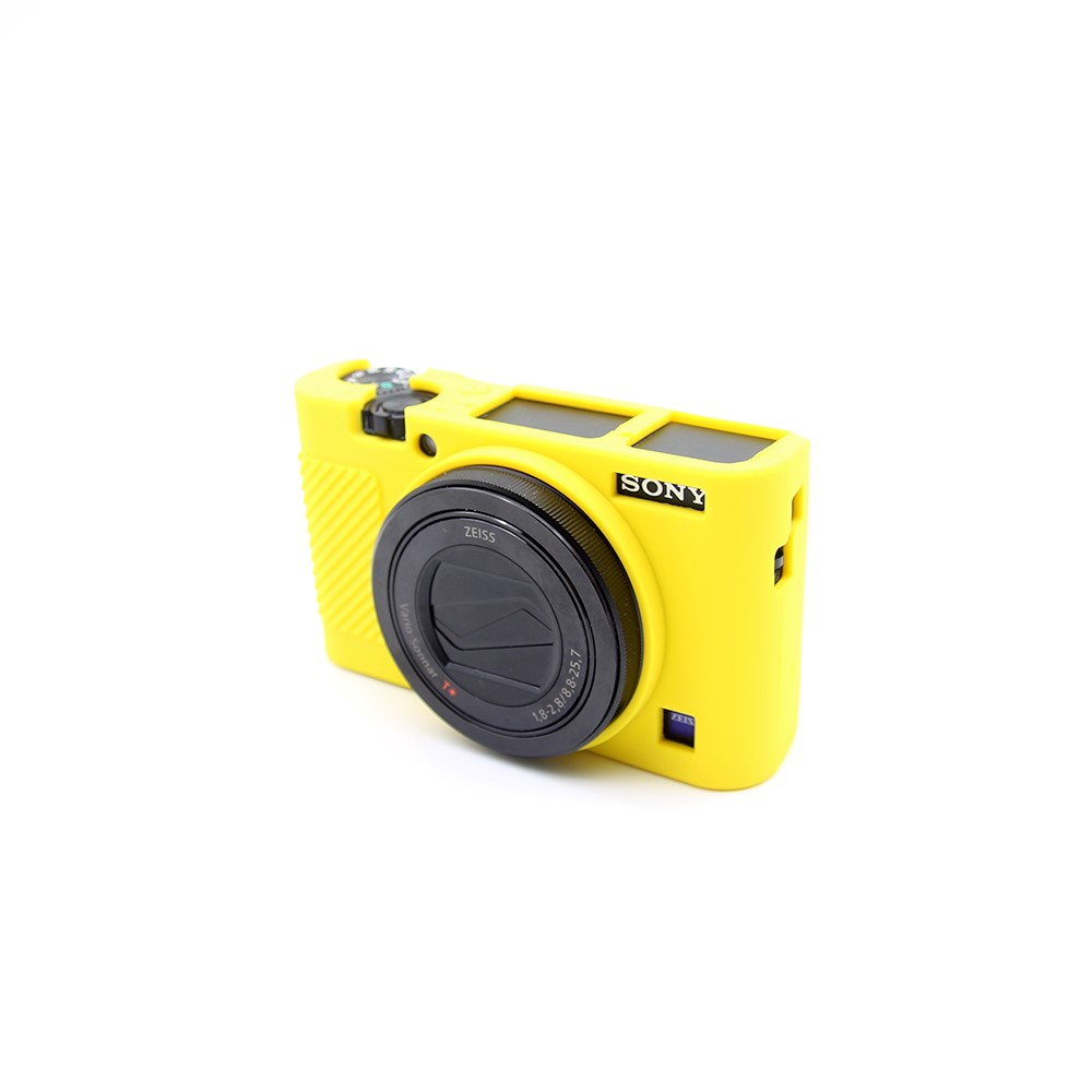 Soft Silicone Protective Camera Case for Sony RX100 III / IV/ IIV - Yellow-4