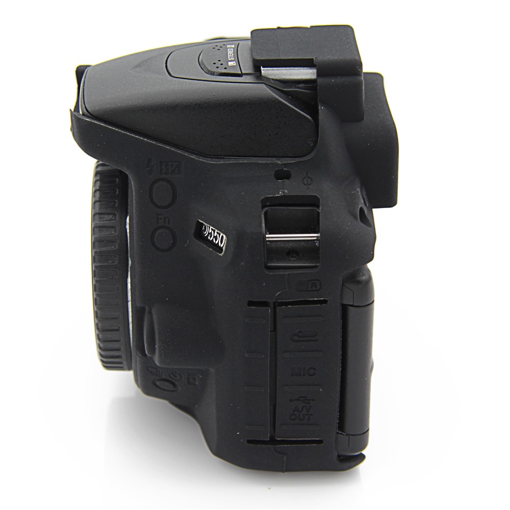 For Nikon D5500 D5600 Cameras Soft Silicone Protective Skin Shell Case - Black-4