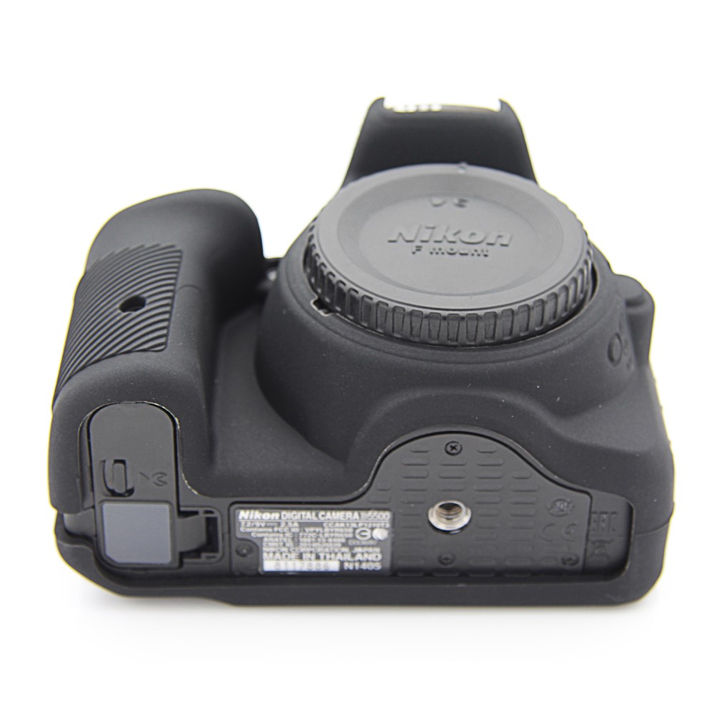 For Nikon D5500 D5600 Cameras Soft Silicone Protective Skin Shell Case - Black-5