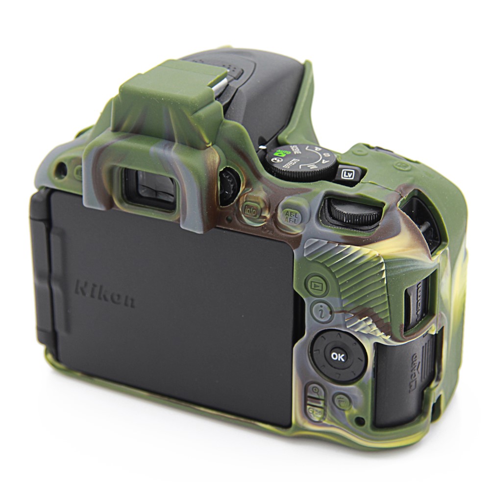 Soft Silicone Protective Case for Nikon D5500 D5600 Cameras - Camouflage-3