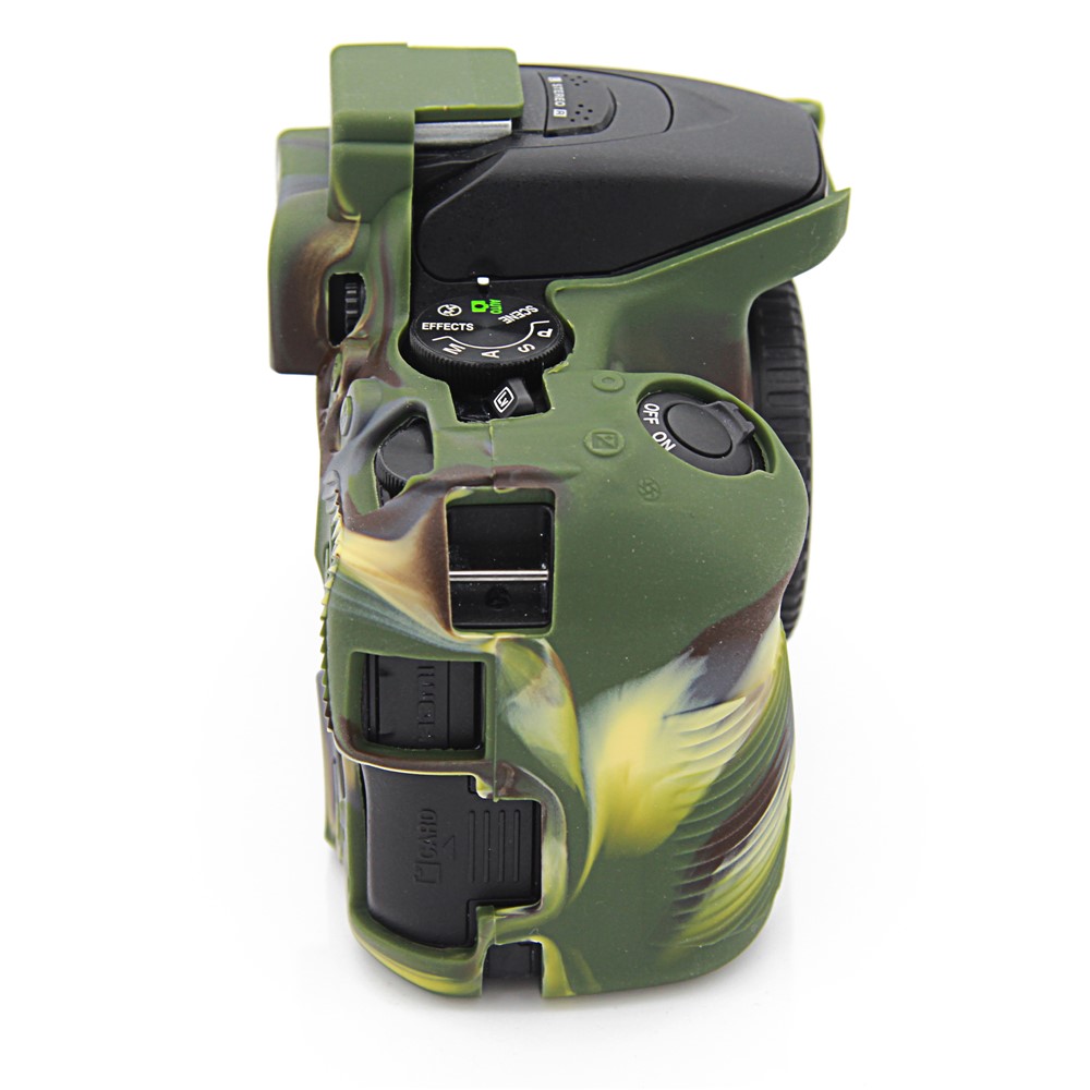Soft Silicone Protective Case for Nikon D5500 D5600 Cameras - Camouflage-4