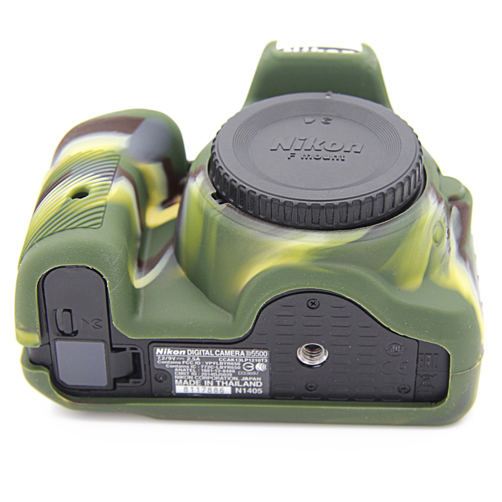 Soft Silicone Protective Case for Nikon D5500 D5600 Cameras - Camouflage-6