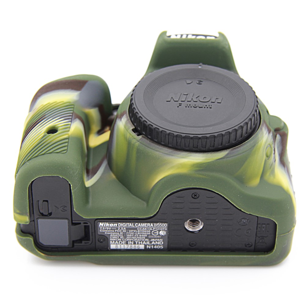 Soft Silicone Protective Case for Nikon D5500 D5600 Cameras - Camouflage-7