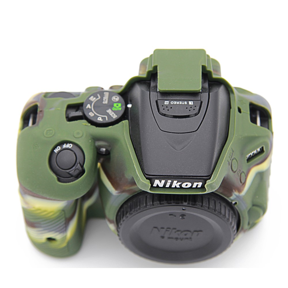 Soft Silicone Protective Case for Nikon D5500 D5600 Cameras - Camouflage-8