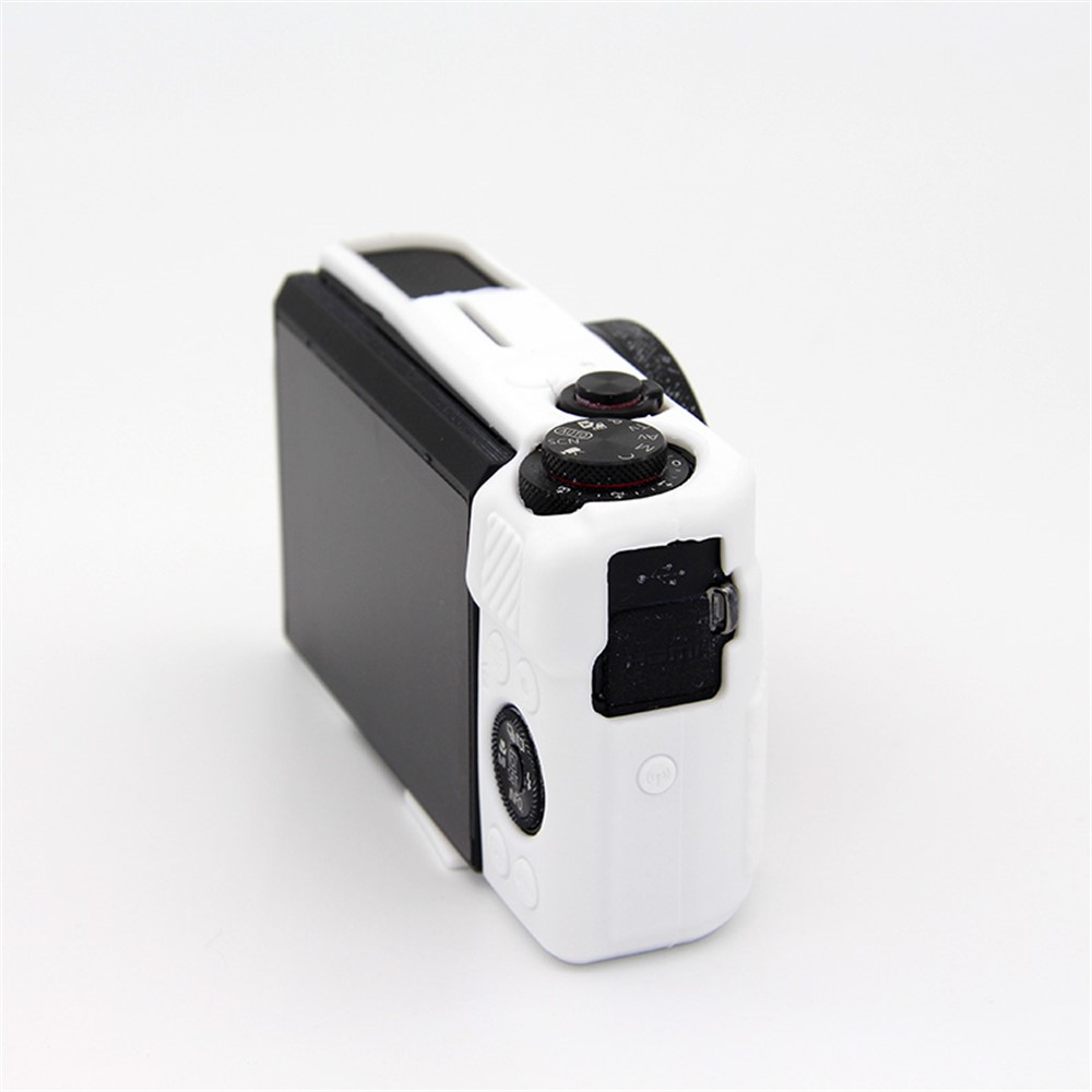 Soft Silicone Protective Cover for Canon G7X Mark II - White-4