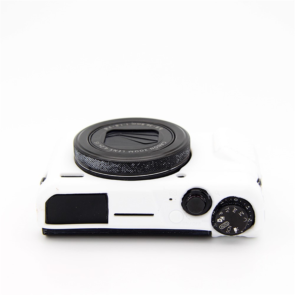 Tampa Protetora De Silicone Suave Para Canon G7X Mark II - Branco