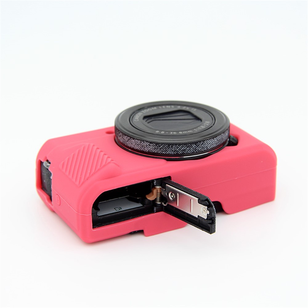 Soft Silicone Protective Shell for Canon G7X Mark II - Red-5