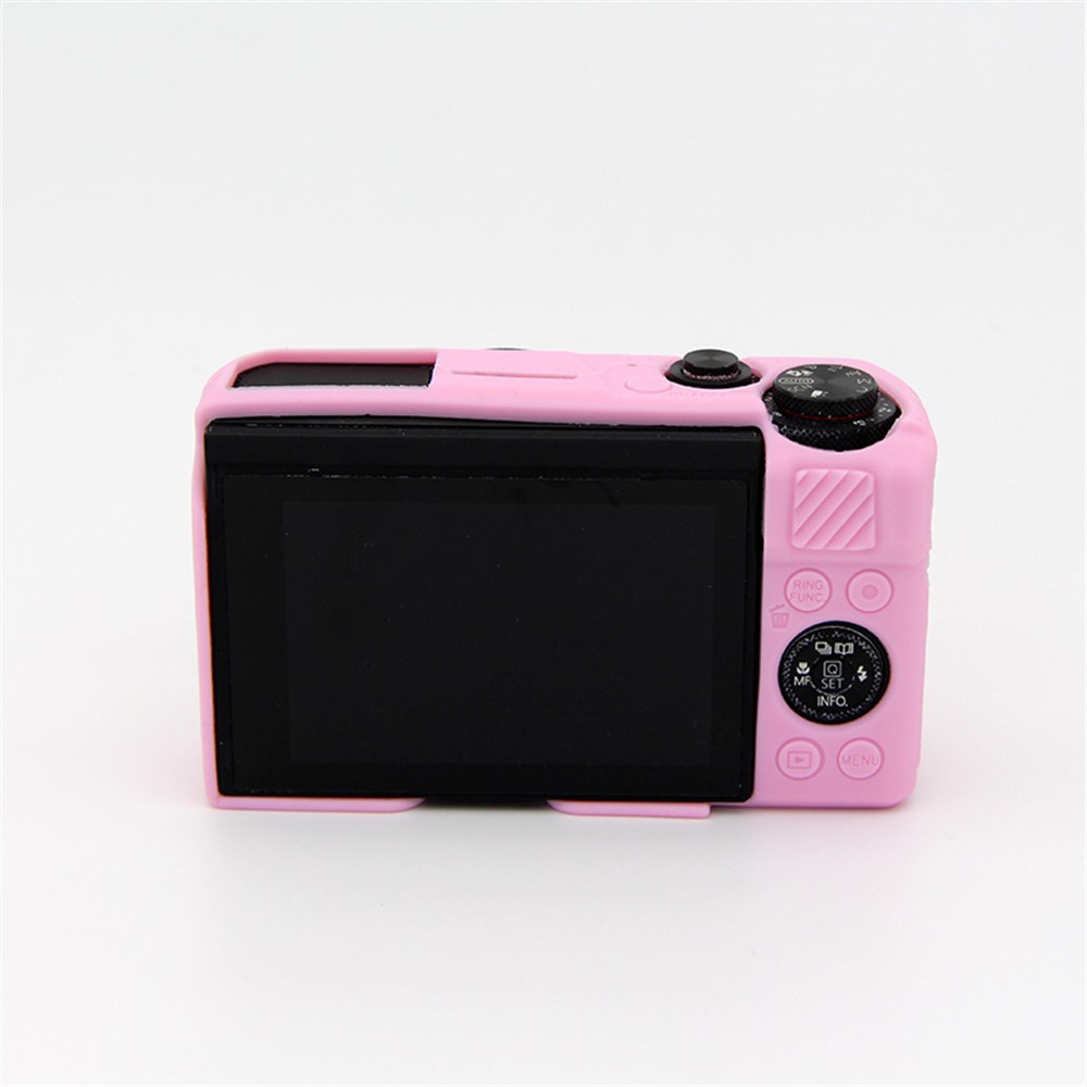 Soft Silicone Protective Camera Case for Canon G7X Mark II - Pink-3