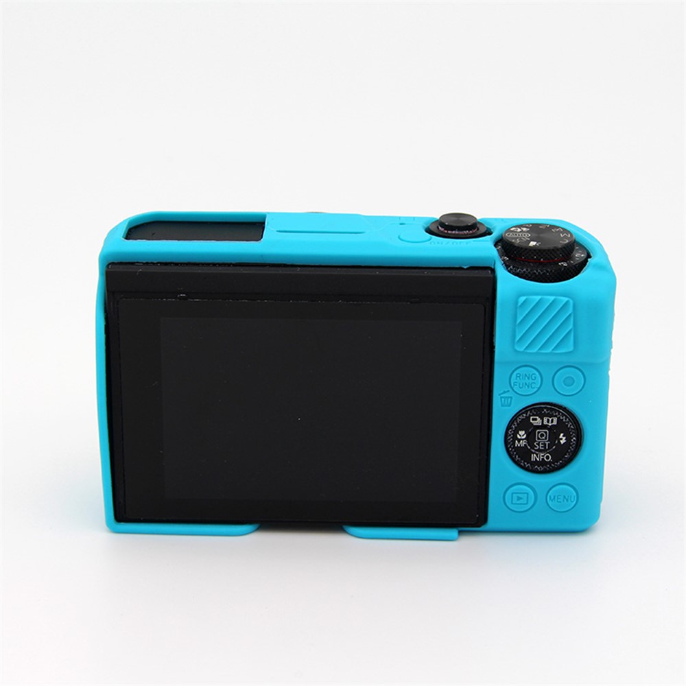 Flexible Silicone Protective Case Cover for Canon G7X Mark II - Blue-3
