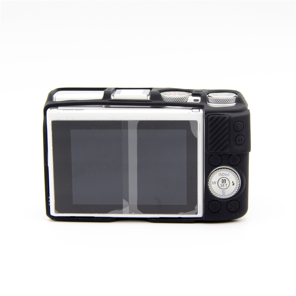 Soft Silicone Protective Case for Canon EOS M3 (18-55mm) - Black-2