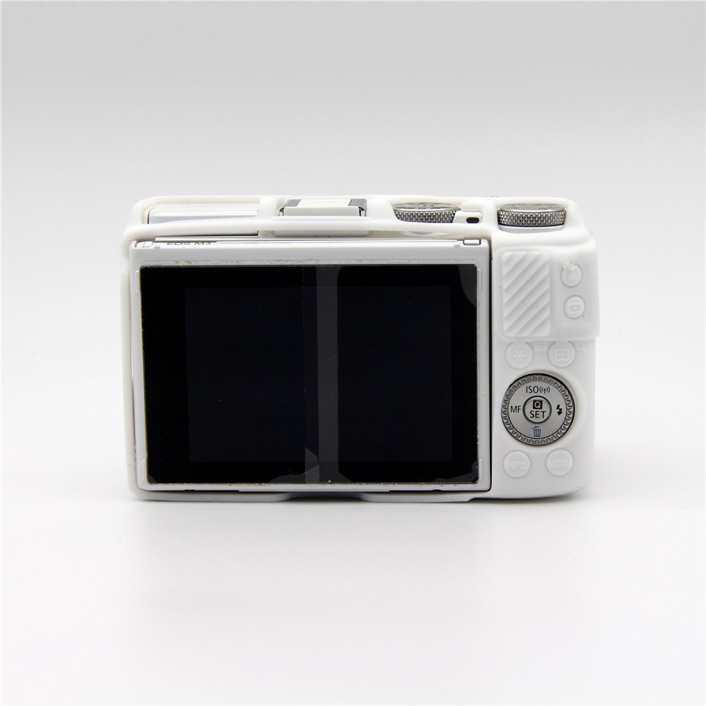 Soft Silicone Protective Cover for Canon EOS M3 (18-55mm) - White-2
