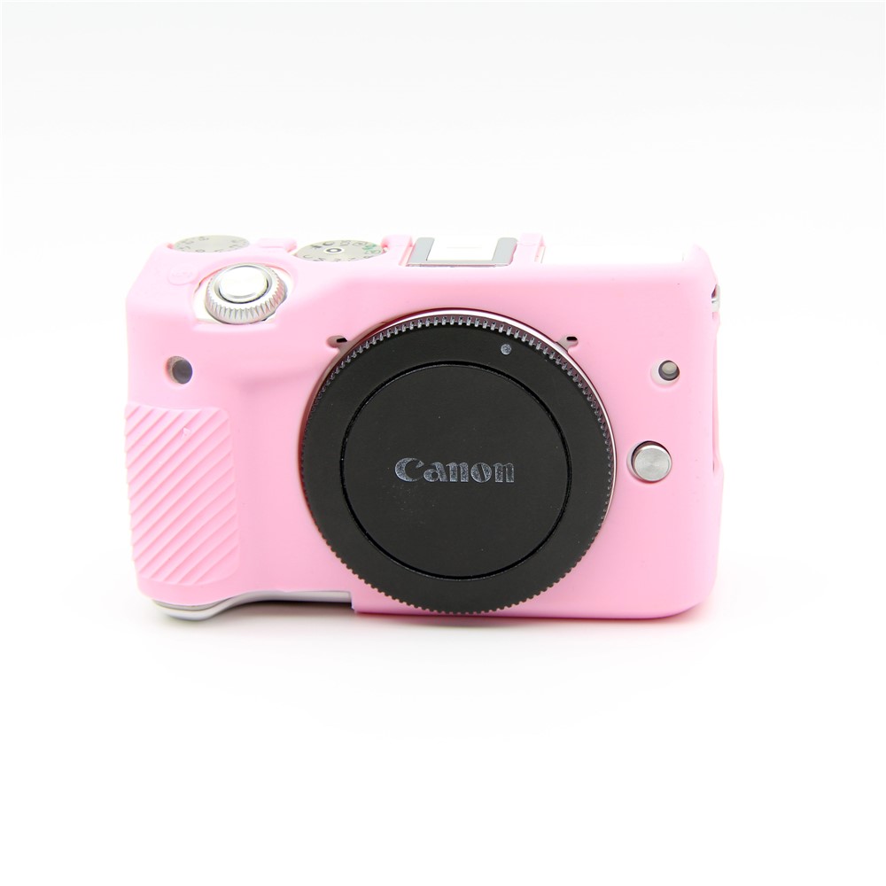 Carcasa Protectora de Silicona Suave Para Canon EOS M3 (18-55 Mm) - Rosado