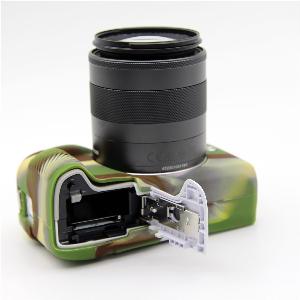 Flexible Soft Silicone Protective Case for Canon EOS M3 (18-55mm) - Camouflage-12