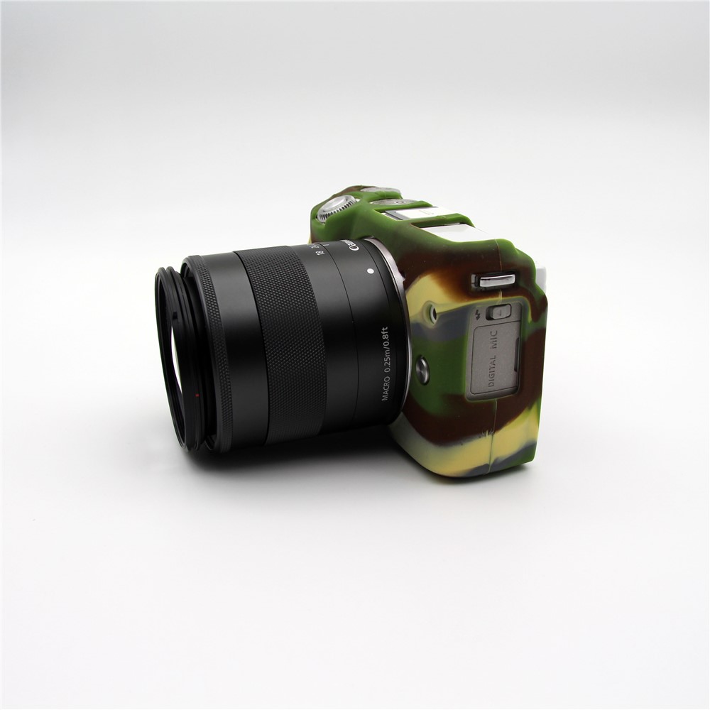 Flexible Soft Silicone Protective Case for Canon EOS M3 (18-55mm) - Camouflage-5