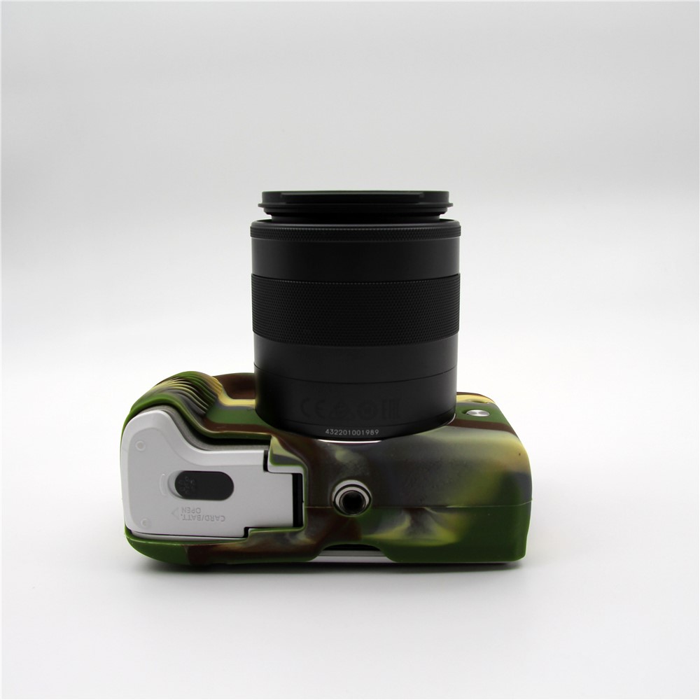 Flexible Soft Silicone Protective Case for Canon EOS M3 (18-55mm) - Camouflage-9
