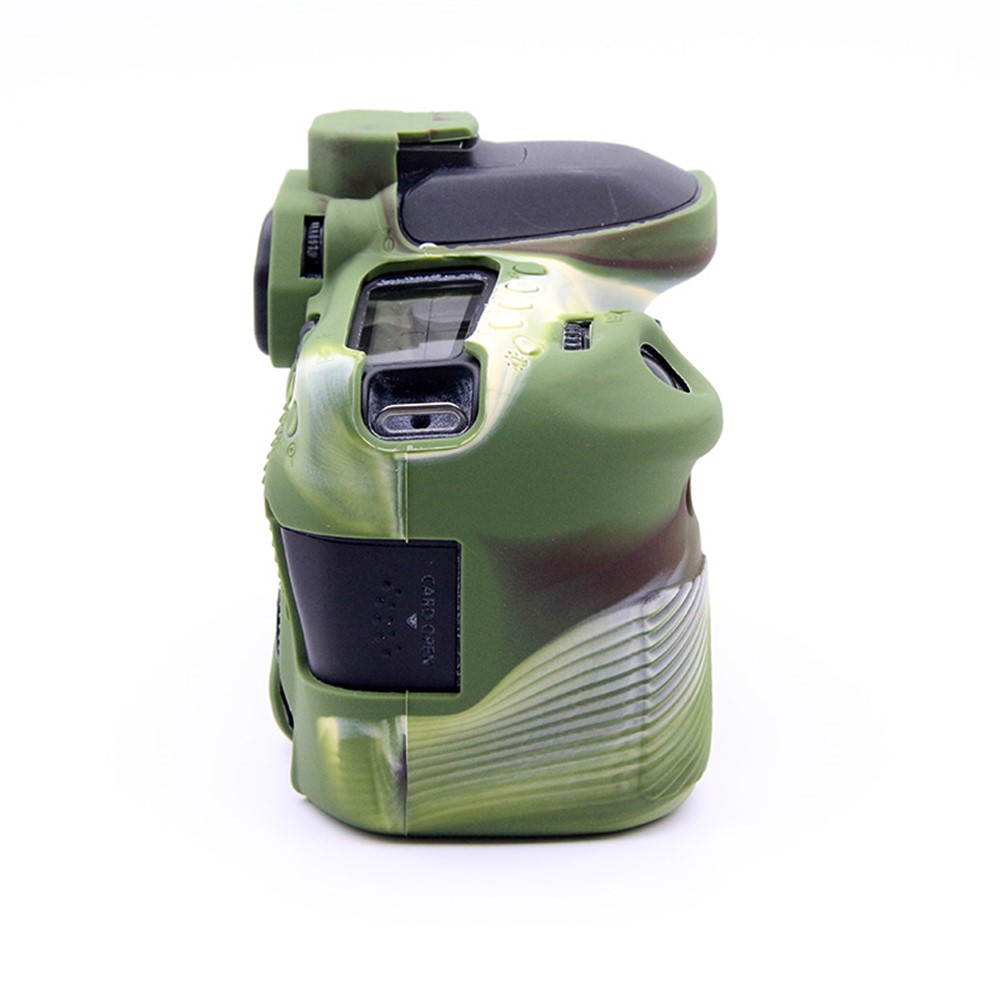 Soft Silicone Skin Protective Camera Cover for Canon EOS 80D DSLR Camera - Camouflage-6