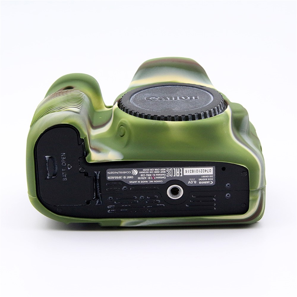 Soft Silicone Skin Protective Camera Cover for Canon EOS 80D DSLR Camera - Camouflage-7