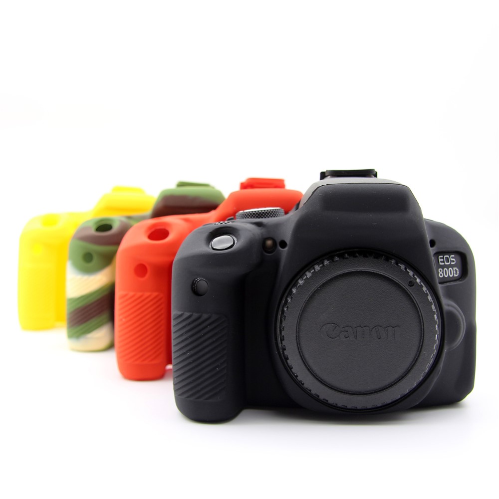 Soft Silicone Protective Case for Canon EOS 800D DSLR Camera - Black-11