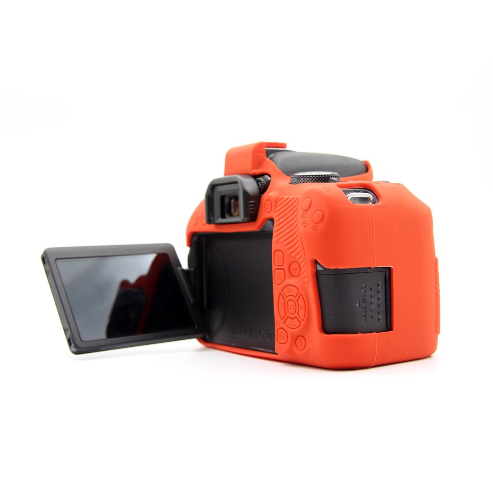 Soft Silicone Protective Cover for Canon EOS 800D DSLR Camera - Red-10