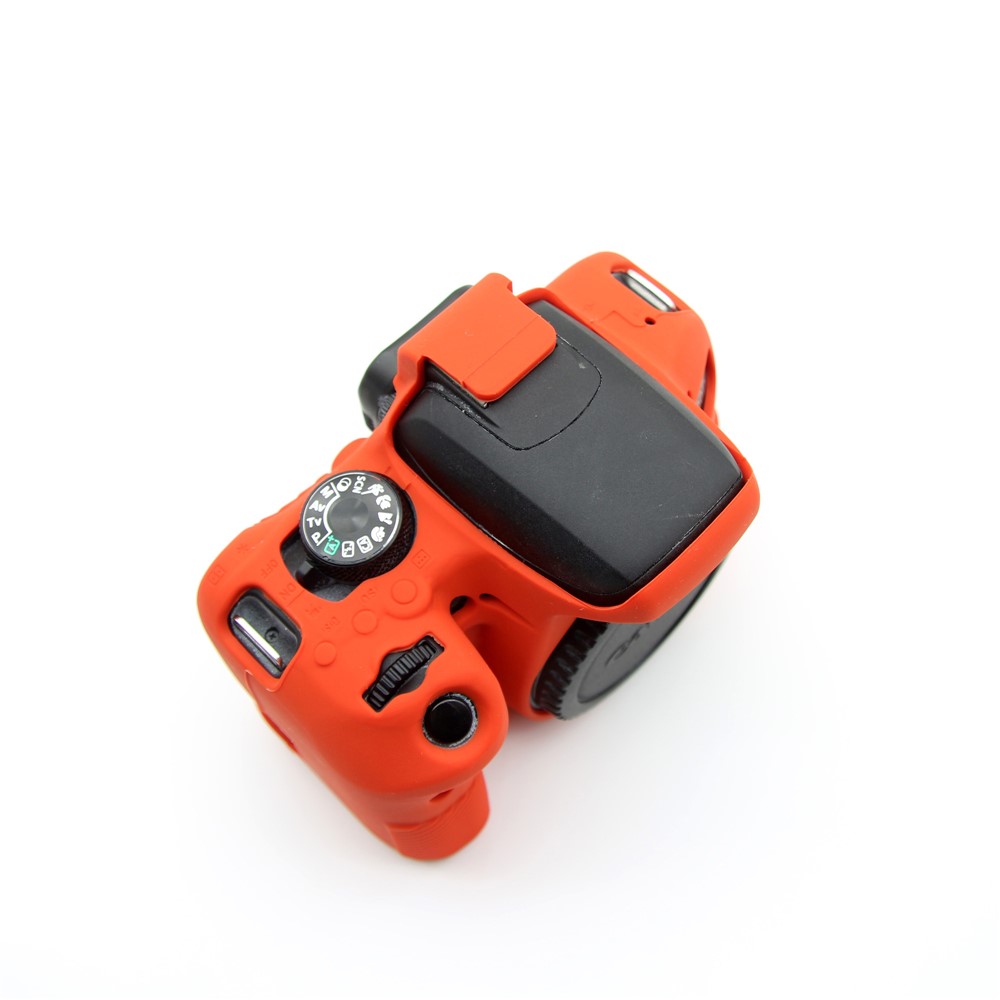 Soft Silicone Protective Cover for Canon EOS 800D DSLR Camera - Red-12
