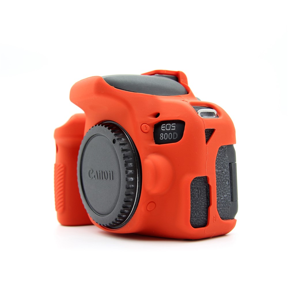 Soft Silicone Protective Cover for Canon EOS 800D DSLR Camera - Red-2