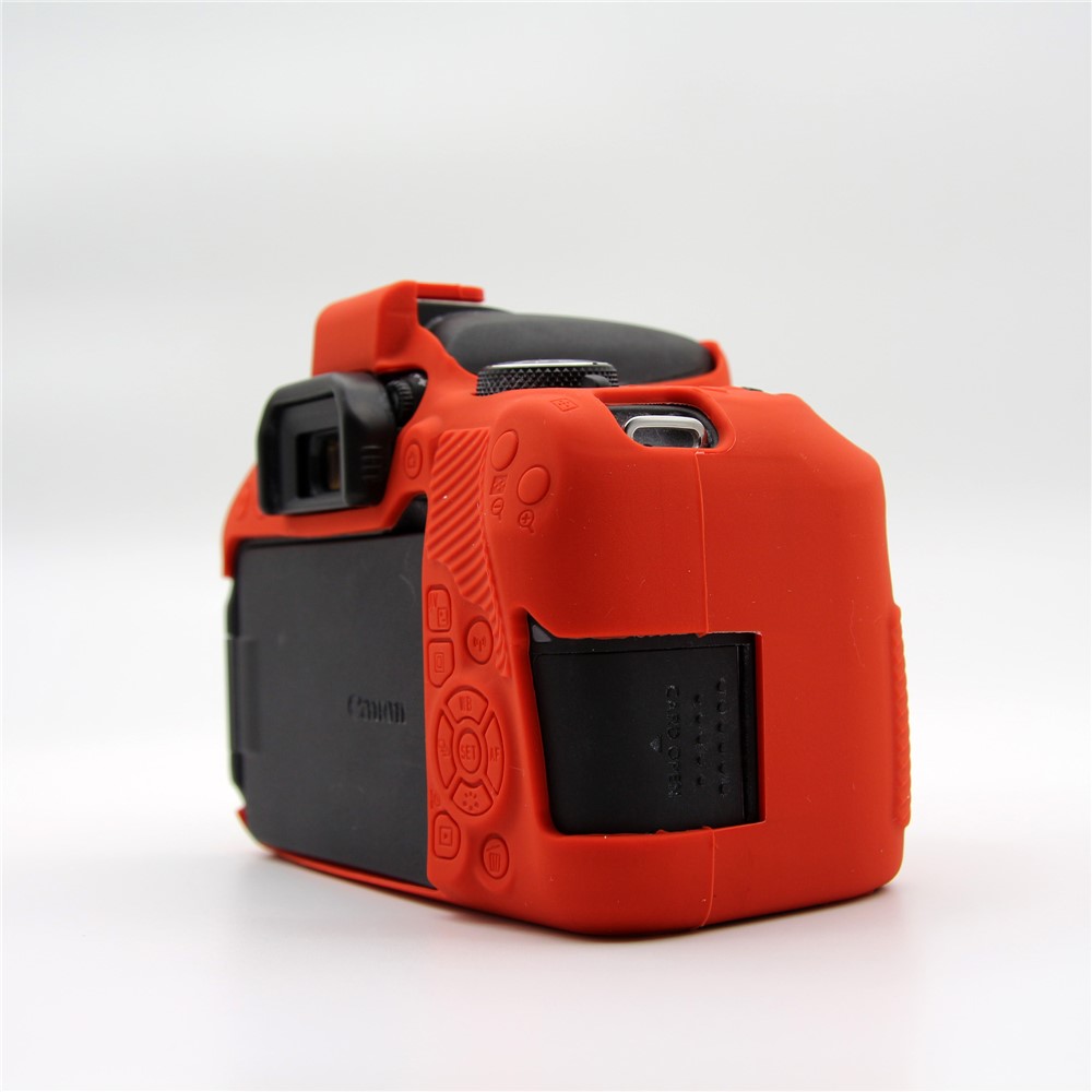Soft Silicone Protective Cover for Canon EOS 800D DSLR Camera - Red-5