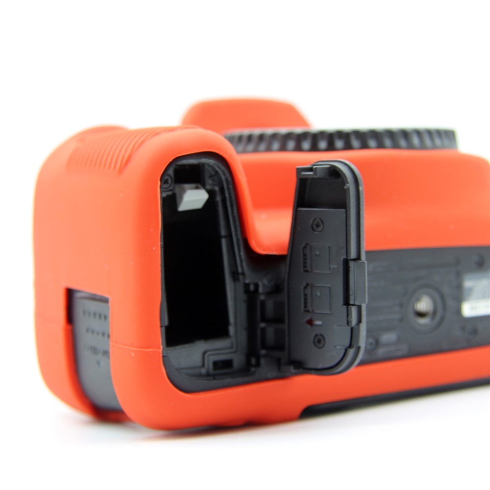 Soft Silicone Protective Cover for Canon EOS 800D DSLR Camera - Red-8