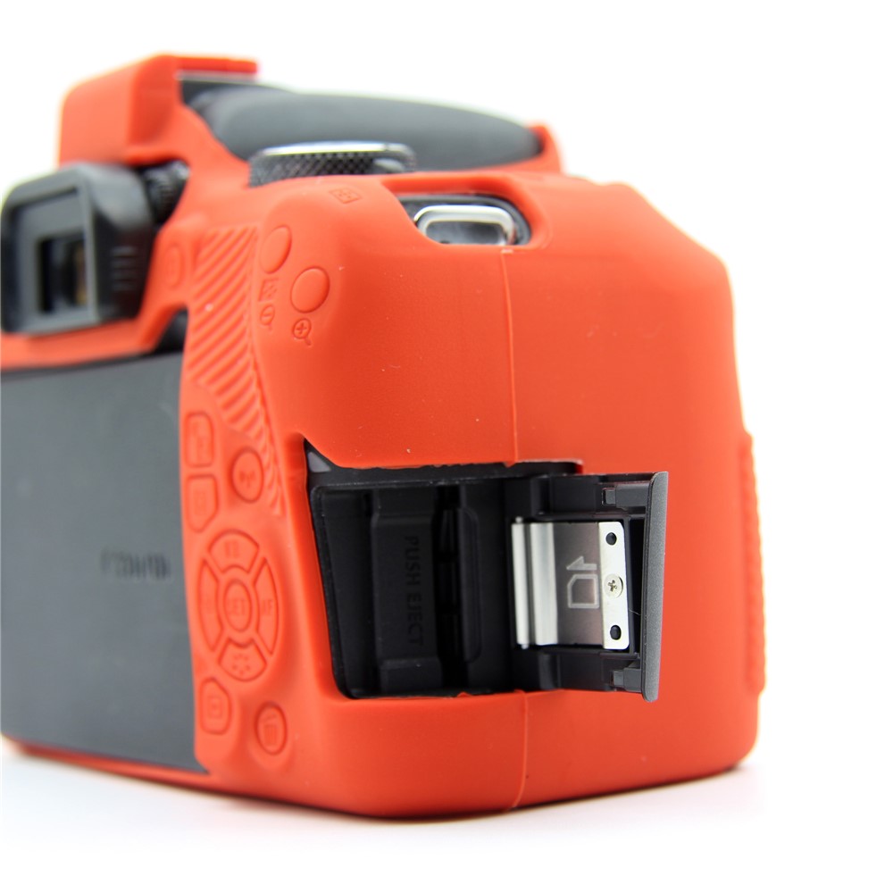Soft Silicone Protective Cover for Canon EOS 800D DSLR Camera - Red-9