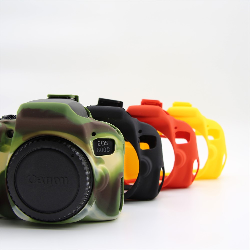 Soft Flexible Silicone Protective Shell Case for Canon EOS 800D DSLR Camera - Camouflage-14