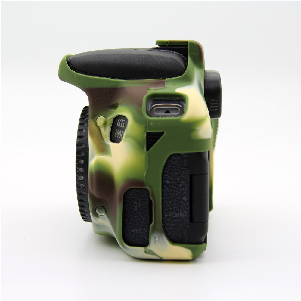Soft Flexible Silicone Protective Shell Case for Canon EOS 800D DSLR Camera - Camouflage-2