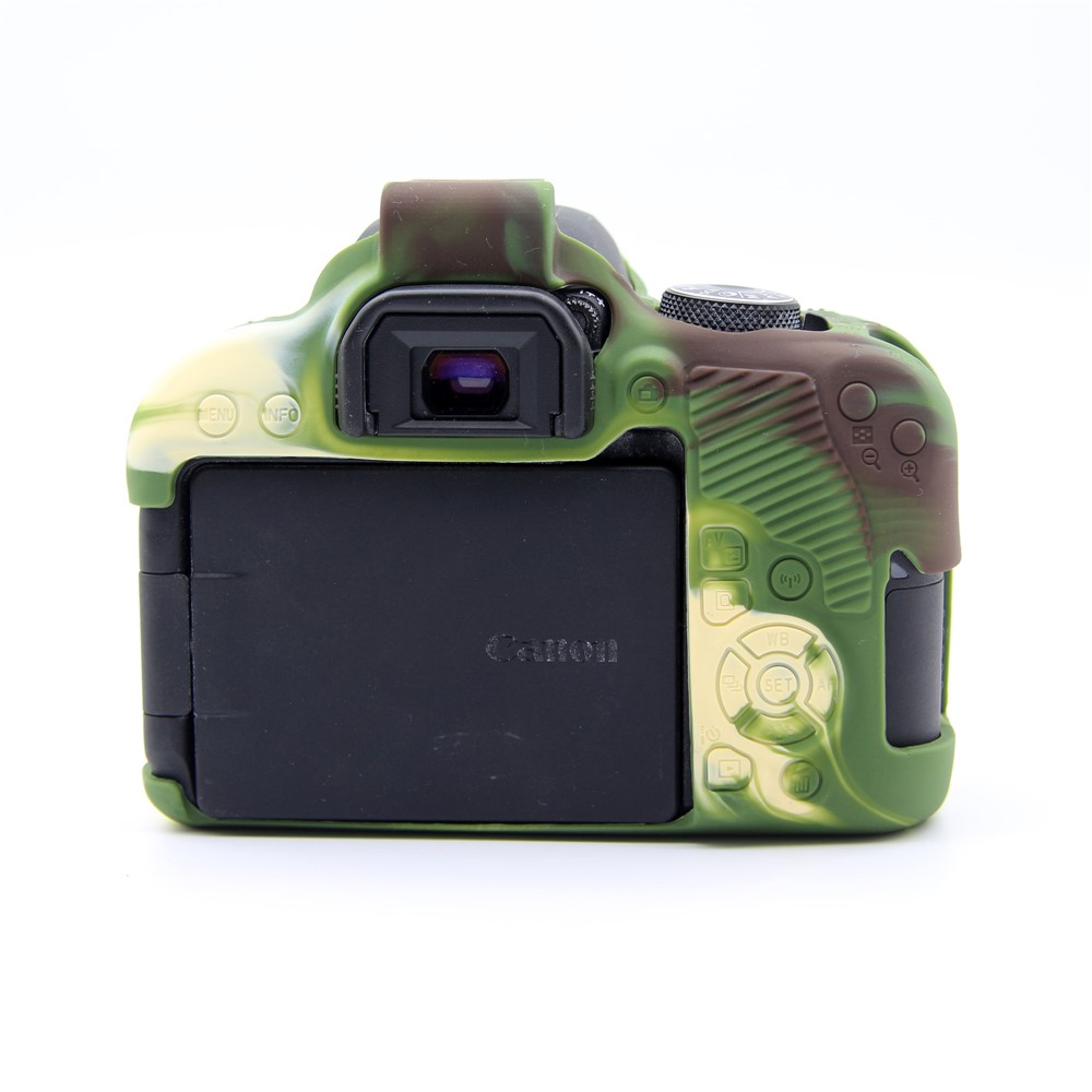 Soft Flexible Silicone Protective Shell Case for Canon EOS 800D DSLR Camera - Camouflage-3