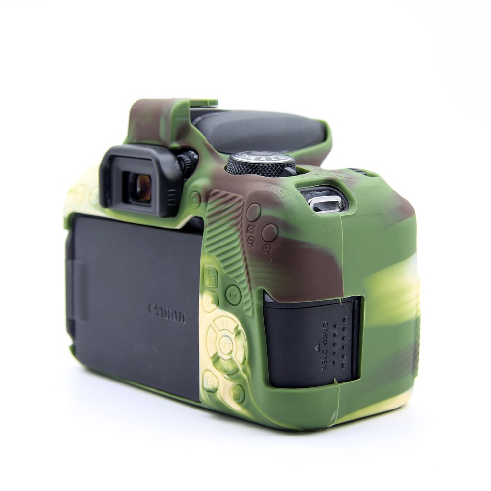 Soft Flexible Silicone Protective Shell Case for Canon EOS 800D DSLR Camera - Camouflage-4