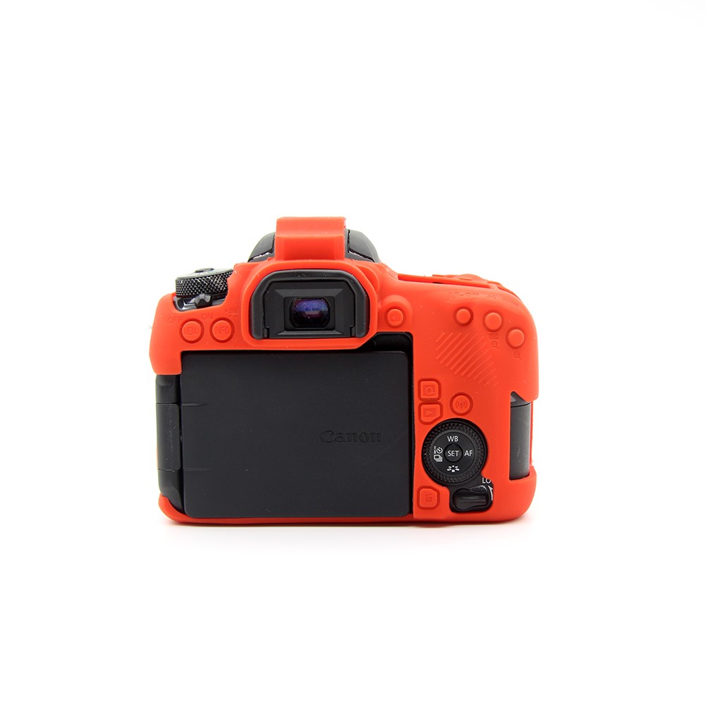 Soft Silicone Protective Cover for Canon EOS 77D Camera - Red-4