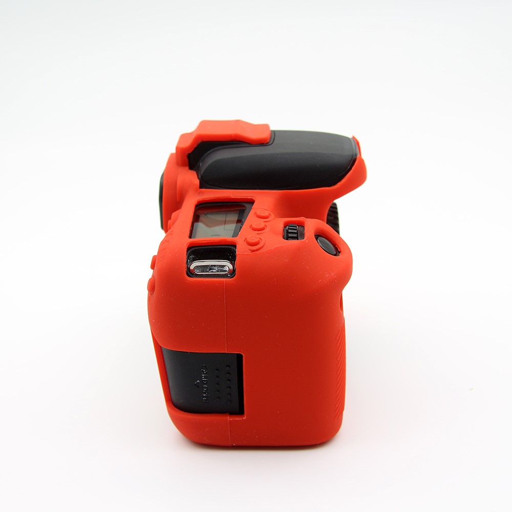 Soft Silicone Protective Cover for Canon EOS 77D Camera - Red-9