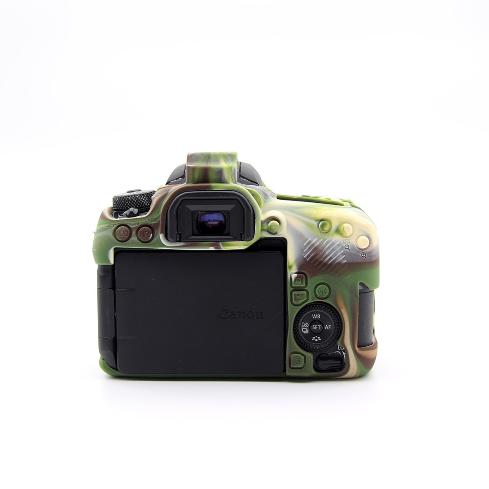 Soft Silicone Protective Housing Cover Case for Canon EOS 77D Camera - Camouflage-2