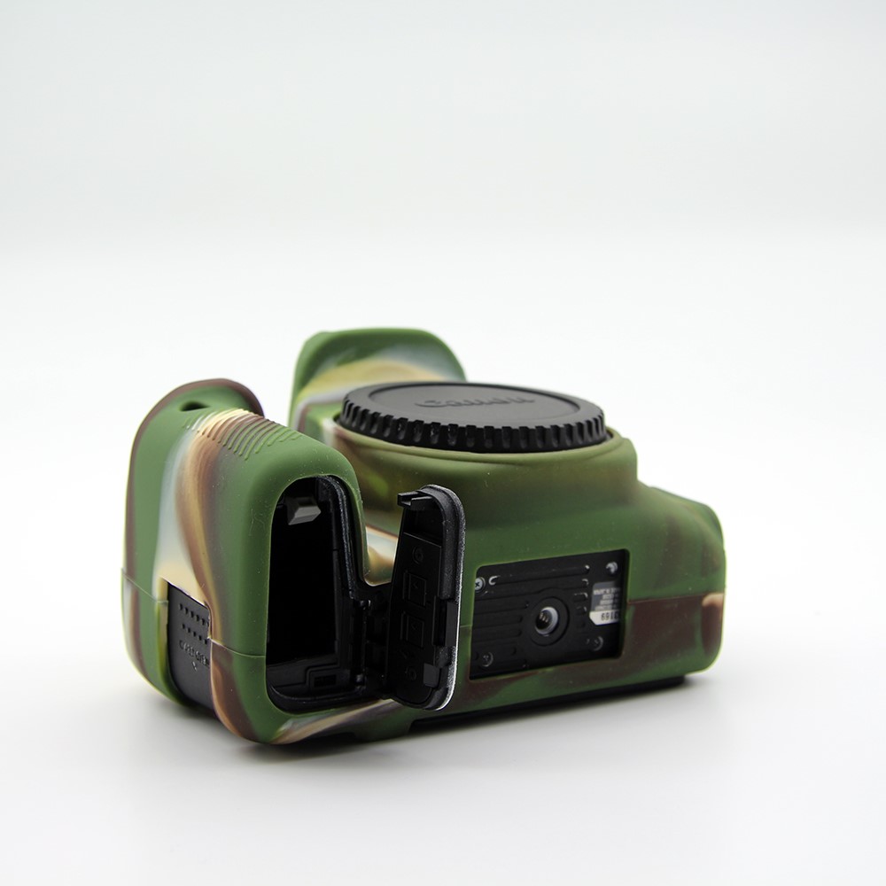 Soft Silicone Protective Housing Cover Case for Canon EOS 77D Camera - Camouflage-5