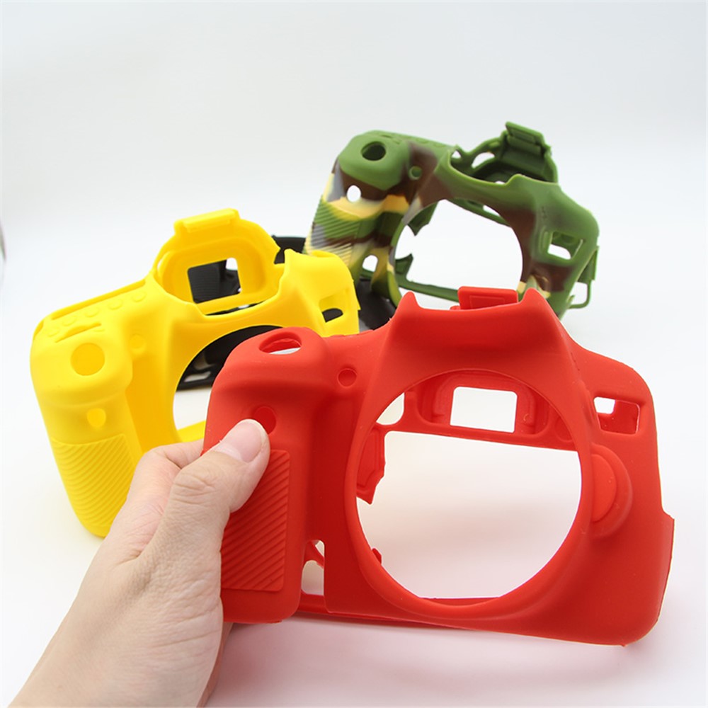 Flexible Silicone Protective Cover for Nikon D750 Digital SLR Camera - Red-7