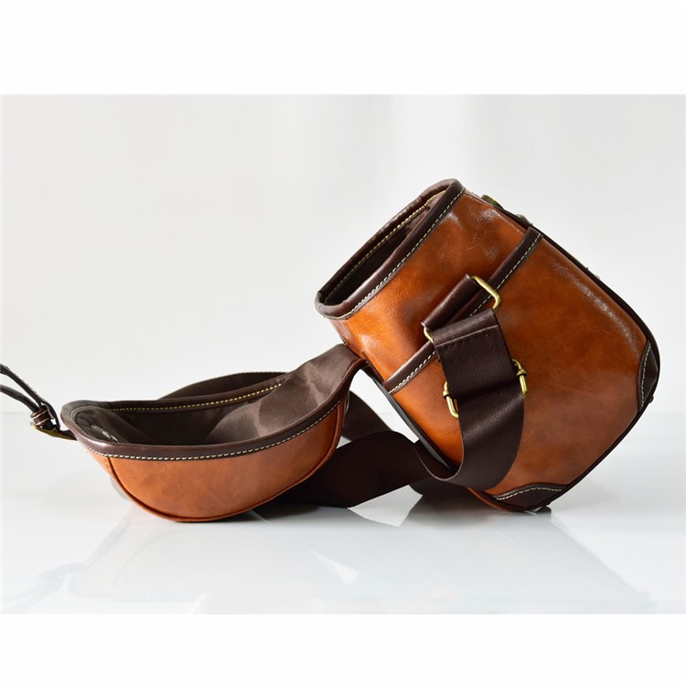 Single Shoulder Leather Camera Pouch Bag for Canon Sony Camera-17